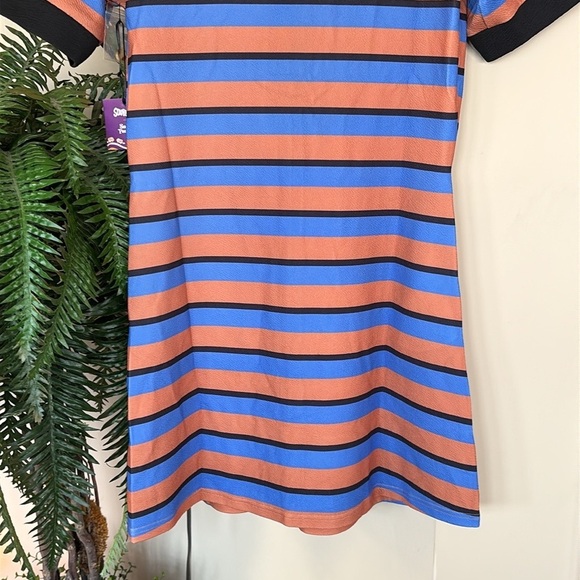 Brand New Unique Vintage Scooby Doo x Smak Parlour Striped Button Down Dress - Picture 13 of 15
